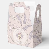 Pink Turkey & Feathers Fall Girl Babydusche Geschenkschachtel (Geöffnet)