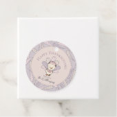 Pink Turkey & Feathers Happy Thanksgiving-Geschenk Geschenkanhänger (Beispiel)