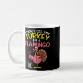 Pink Turkey Flamingo Fun Erntedank Tierpark Lover Kaffeetasse (Links)