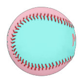 Pink Türkis meine Viel Glück Baseball (Vorderseite Links)