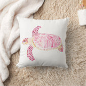 Pink Turtle Kissen (Decke)