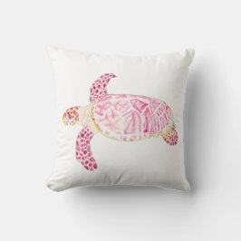 Pink Turtle Kissen