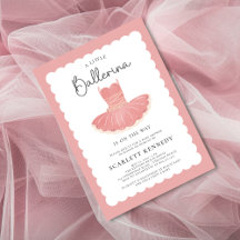 Pink Tutu Baby Girl Babydusche