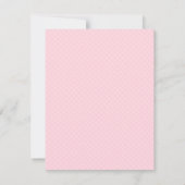 Pink Tutu Ballerina Girl Kinderdusche Einladungen (Rückseite)