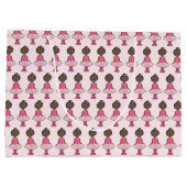 Pink Tutu Ballett Geburtstag Tanzlehrer Ballerina Große Geschenktüte (Rückseite)