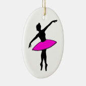 Pink Tutu Ballett Tanzlehrer Ballerina Keramik Ornament (Rechts)