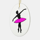 Pink Tutu Ballett Tanzlehrer Ballerina Keramik Ornament (Links)