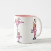 Pink Tutu Typ Ballett Tasse (VorderseiteRechts)