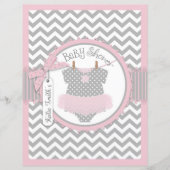 Pink Tutu Zickzack Print Baby Shooting Game Book (Vorderseite)