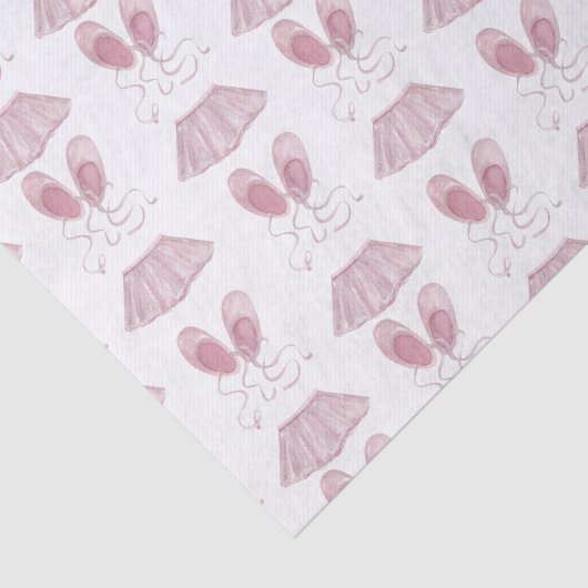 Pink Tutus Ballet Slippers Tanz Weiß Seidenpapier (Ausschnitt)