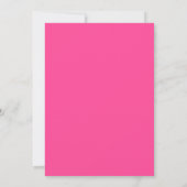 Pink Twenty One 21. Geburtstagsfeier Einladung (Rückseite)