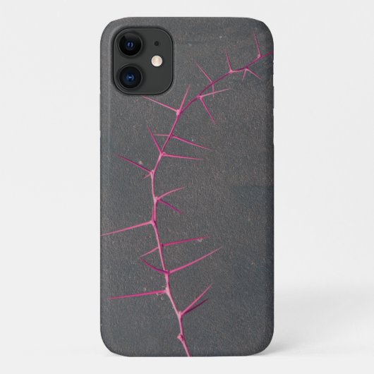 Pink Twig Gray Beton Fieber Tree iPhone 11 Fall Case-Mate iPhone Hülle (Rückseite)