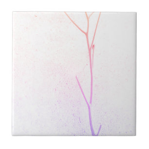 Pink Twig weißes Konkret Textur Fliese