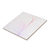 Pink Twig weißes Konkret Textur Fliese (Seite)