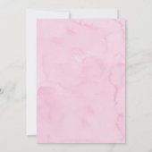 Pink Twinkle Star Cloud Baby Sprinkle Einladung (Rückseite)