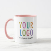 Pink Two Tone Mitarbeiter Tasse Custom Business Lo (Links)