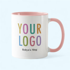 Pink Two Tone Mitarbeiter Tasse Custom Business Lo