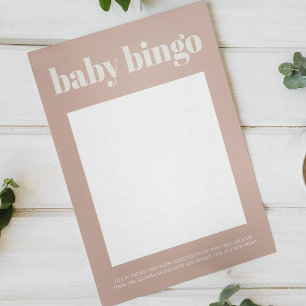 Pink Typografie Doppelseitiges Baby Duschspiel