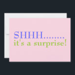 Pink Überraschung 50. Geburtstag Einladung<br><div class="desc">Shhh... Es ist eine Überraschungsfeier. In Rosa ist dies eine sanftere Version unserer klassischen "Over the Hill" 50. Geburtstagsfeier. Raffiniert und elegant, ist die Einladung gleichzeitig feminin und skurril. Danke, dass Sie vorbeigekommen sind und alles sehen, was wir zu bieten haben. Ich weiß, dass Sie beim Einkauf die Wahl haben,...</div>