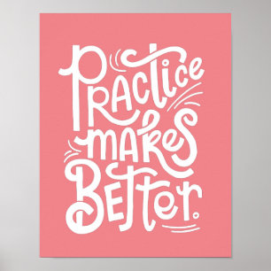 Pink-Übungen machen Poster besser