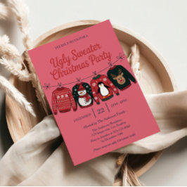 Pink Ugge Sweater Holiday Party | Weihnachten Einladung
