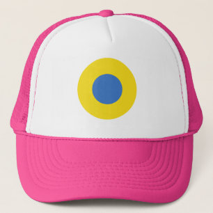 PINK Ukrainische Luftwaffe Roundel Truckerkappe