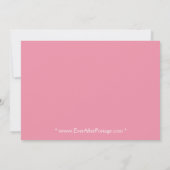 Pink Umbrella Babydusche Einladung (Rückseite)