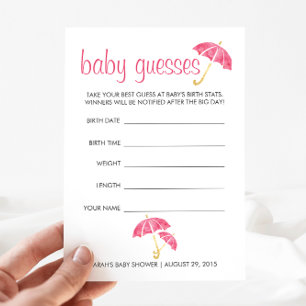 Pink Umbrellas Baby Shooting Game