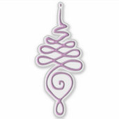 Pink Unalome  Aufkleber (Vorderseite)