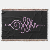 Pink Unalome  Decke (Vorderseite)