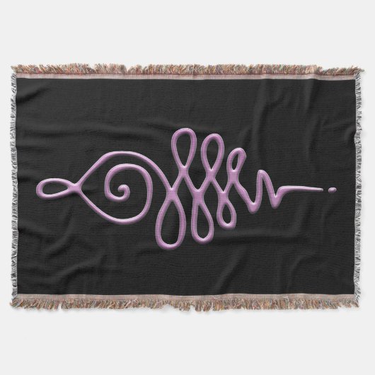 Pink Unalome Decke (Vorderseite)