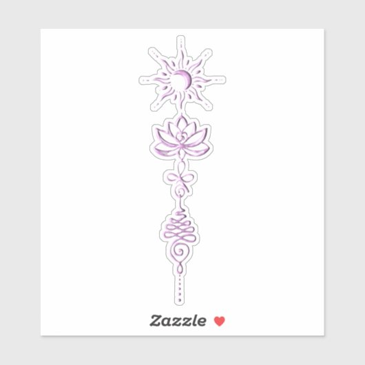 Pink Unalome Group Aufkleber (Blatt)