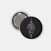 Pink Unalome Magnet (Vorderseite/Rückseite)