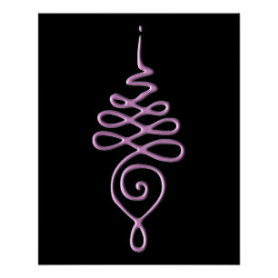 Pink Unalome Poster