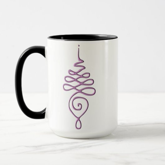 Pink Unalome  Tasse (Links)