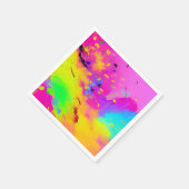 Pink und Abstrakter Putz Serviette (Ecke)