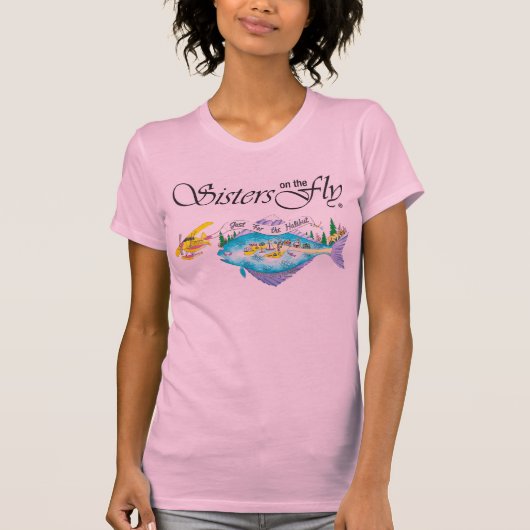 PINK UND ANDERE FARBEN, BEIDE SEITEN, DRUCKT T-Shirt (Vorderseite)