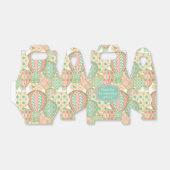 Pink und Aqua Blue Hot Air Balloons Muster Geschenkschachtel (Ungefaltet)