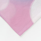 Pink und Aqua Bokeh Party Lights Fleecedecke (Ecke)