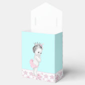 Pink und Aquamarin Blue Baby Dusche Gefälligkeitsb Geschenkschachtel (Geöffnet)