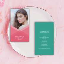Pink und Aquamarin Layered Geometric Social Media 