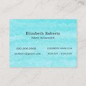 Pink und Aquamarine Bäckerei Süßwarengeschäft Visitenkarte (Rückseite)