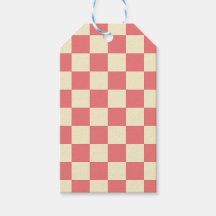 Pink und Beige Checkerboard
