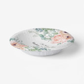 Pink und Beige Wasserfarben BläsernBaby-Dusche Pappteller (Gewinkelt)