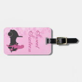 Pink und Black 16 . Geburtstag Gepäckanhänger (Vorderseite horizontal)