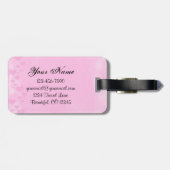 Pink und Black 16 . Geburtstag Gepäckanhänger (Rückseite horizontal)