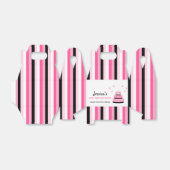 Pink und Black 60. Geburtstag Cake Gastgeschenk Bo Geschenkschachtel (Ungefaltet)