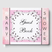 Pink und Black Baby Showbook Gästebuch (Vorderseite)