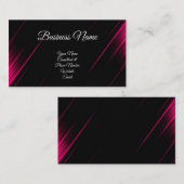 Pink und Black Calligraphy Consultant Visitenkarte (Vorne/Hinten)