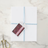 Pink und Black Dalmatiner Pattern Vielen Dank Geschenkanhänger (Mit Garn)